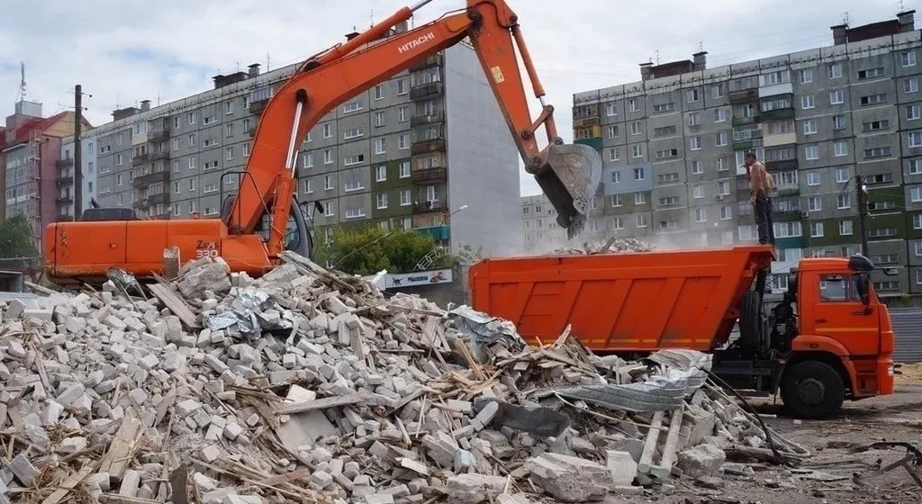 Профессиональный вывоз строительного мусора в Новокузнецке в октябре
