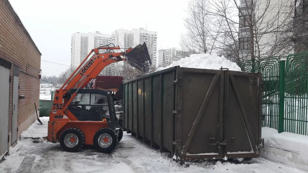 Вывоз снега контейнерами в Новокузнецке — цена от 3288 руб., заказать контейнер для снега в ПроМусор